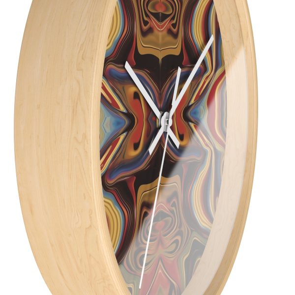 Lipnotic Kaleidoscope Background 01 - Wood Frame Wall Clock - Image 17