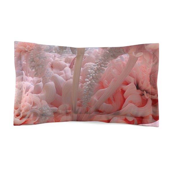 Foamy Floral Fusion 01 - Microfiber Pillow Sham - Image 2