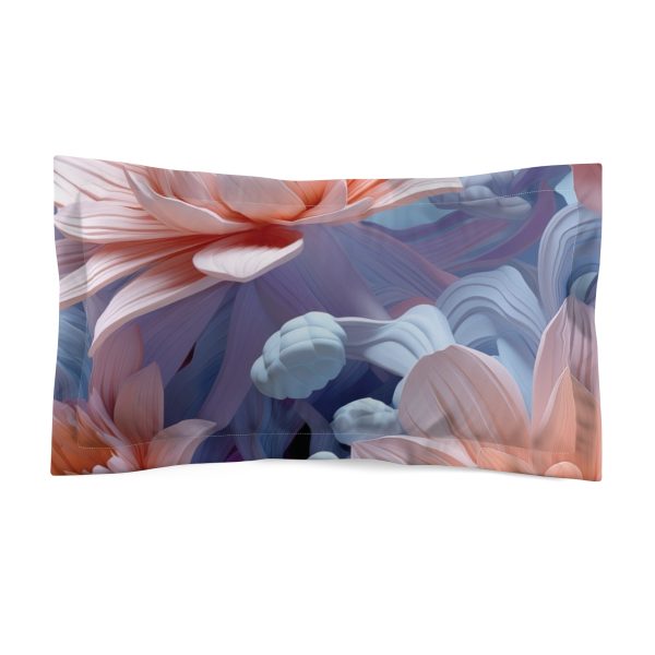 Foamy Floral Fusion 02 - Microfiber Pillow Sham - Image 2