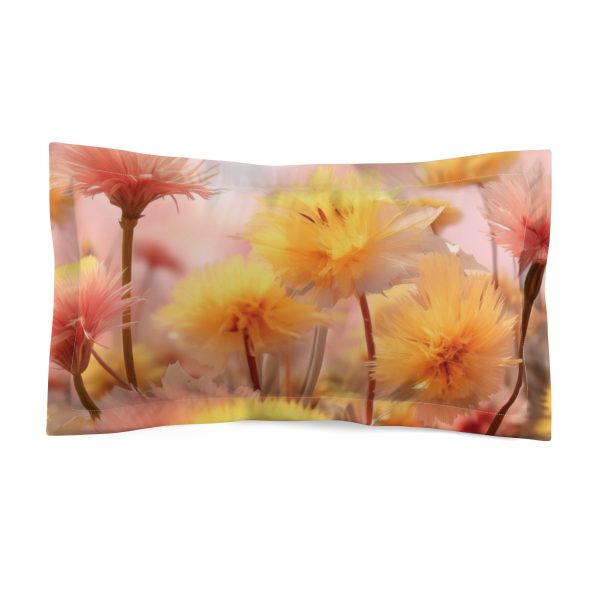 Fuzzy Dandelion Fantasy - Microfiber Pillow Sham - Image 2