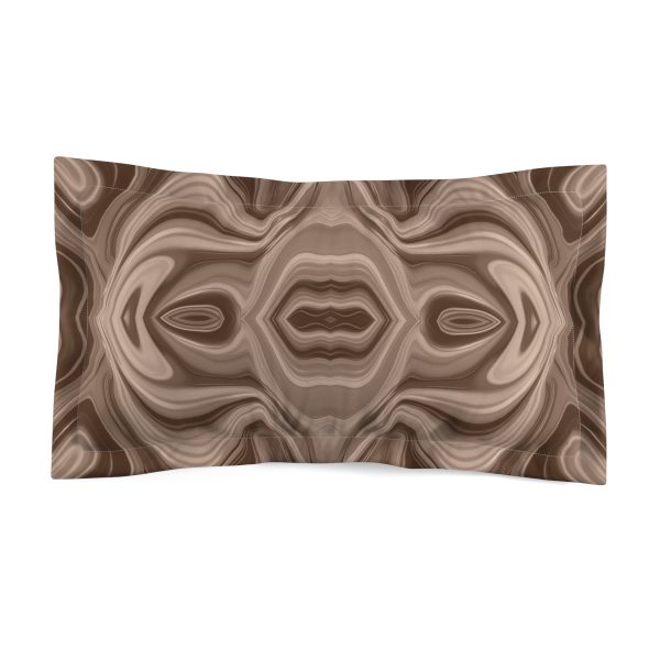 Lipnotic Kaleidoscope Background In Almondine 03 - Microfiber Pillow Sham - Image 2