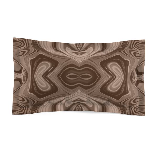 Lipnotic Kaleidoscope Background In Almondine 04 - Microfiber Pillow Sham - Image 2