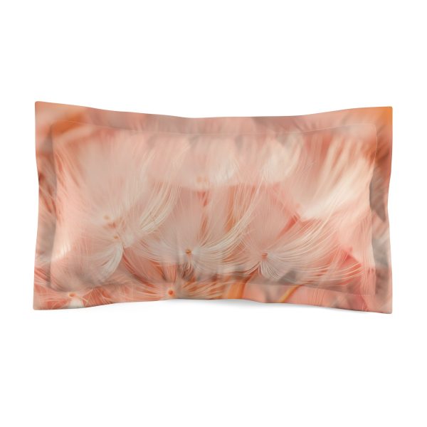 Lovely Fuzzy Fluff in Peach 01 - Microfiber Pillow Sham - Image 2