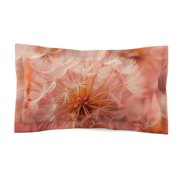 Lovely Fuzzy Fluff in Peach 02 - Microfiber Pillow Sham - Image 2