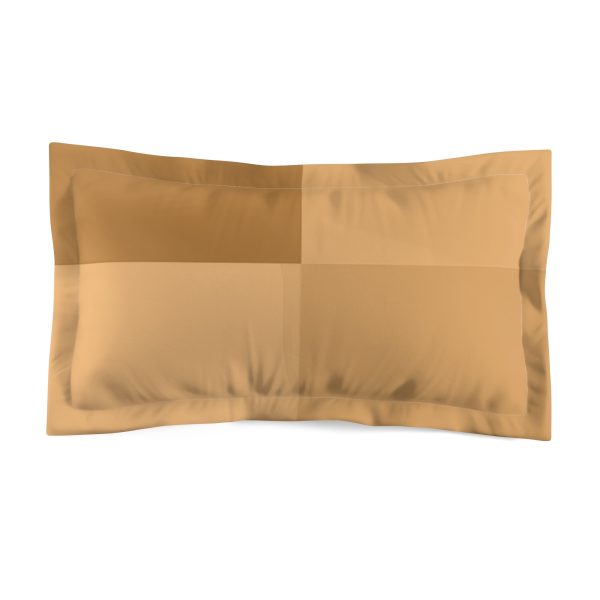 Soft Geometric Pyramid 01 in Honey Yellow Tone - Microfiber Pillow Sham - Image 2