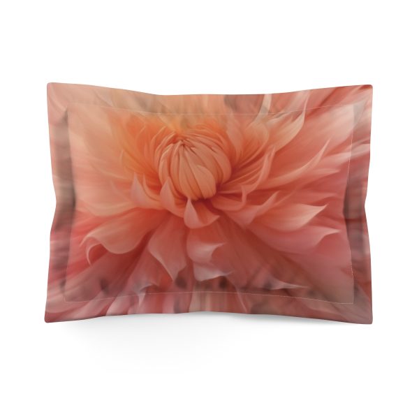 Lovely Fuzzy Buds in Peach 01 - Microfiber Pillow Sham