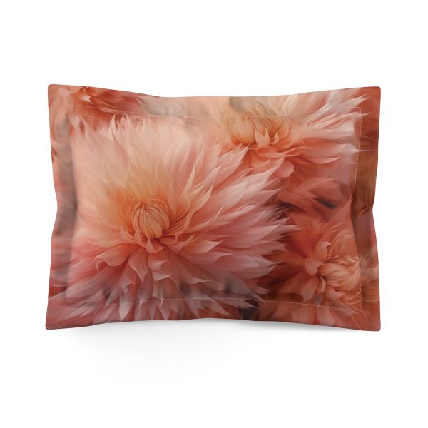 Lovely Fuzzy Buds in Peach 02 - Microfiber Pillow Sham