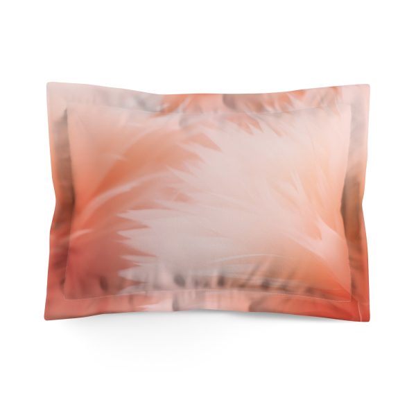 Lovely Fuzzy Buds in Peach 03 - Microfiber Pillow Sham