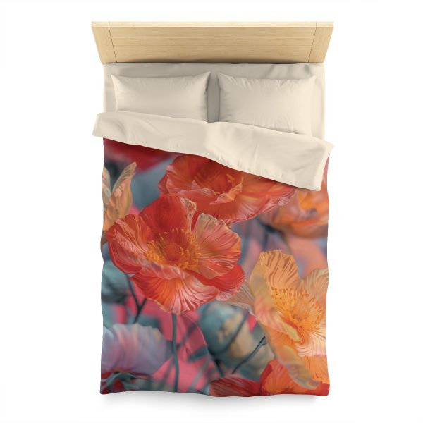 Bright Fantasy Floral 05 - Microfiber Duvet Cover - Image 5