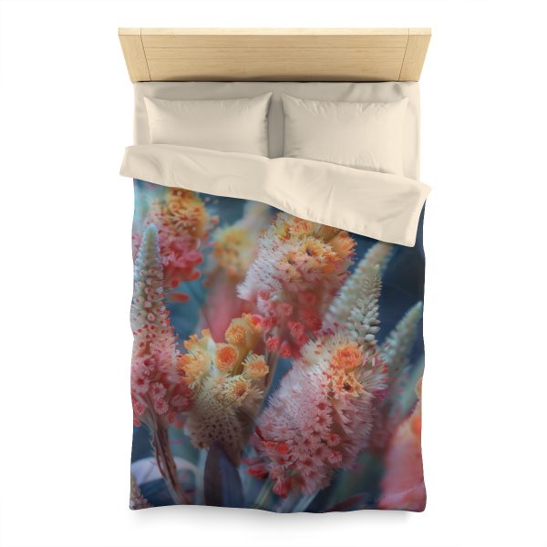 Bright Fantasy Floral 06 - Microfiber Duvet Cover - Image 5