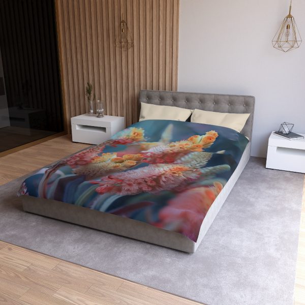 Bright Fantasy Floral 06 - Microfiber Duvet Cover - Image 6