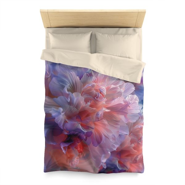 Floral Nebula 07 - Microfiber Duvet Cover - Image 5