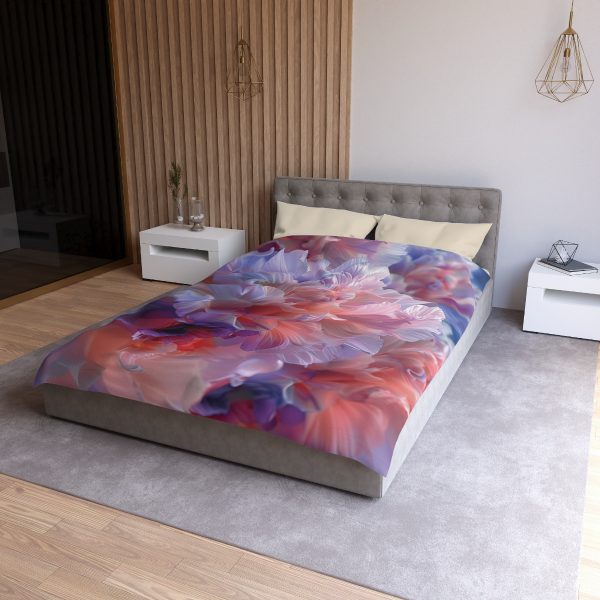 Floral Nebula 07 - Microfiber Duvet Cover - Image 6