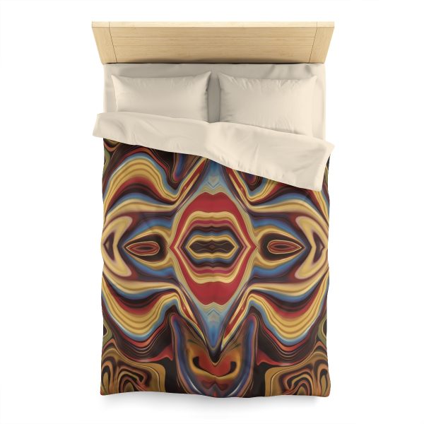 Lipnotic Kaleidoscope Background 03 - Microfiber Duvet Cover - Image 5