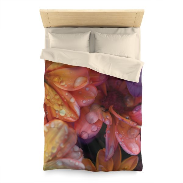 Bright Fantasy Floral 04 - Microfiber Duvet Cover - Image 5