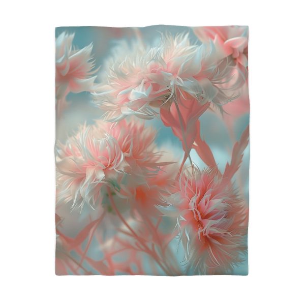 Floral Nebula 01 - Microfiber Duvet Cover - Image 4