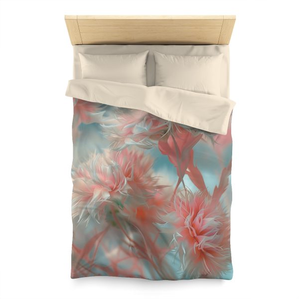 Floral Nebula 01 - Microfiber Duvet Cover - Image 5