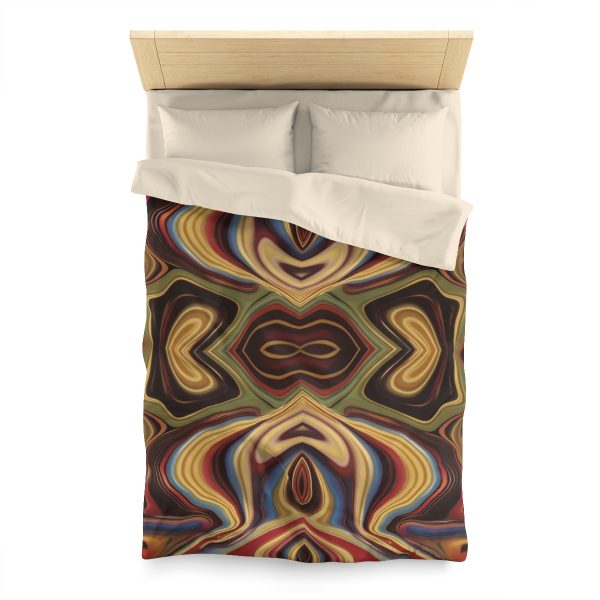 Lipnotic Kaleidoscope Background 04 - Microfiber Duvet Cover - Image 5