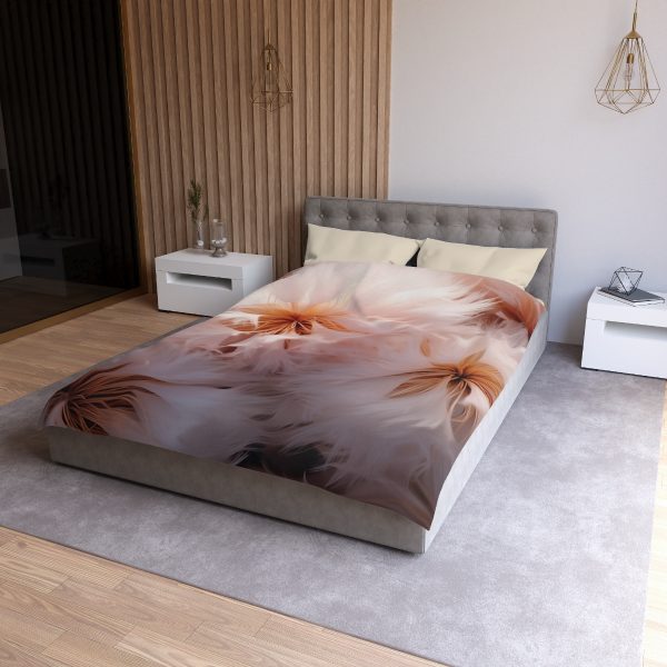 Soft Fantasy Feather Puffs - Microfiber Duvet Cover - Image 6