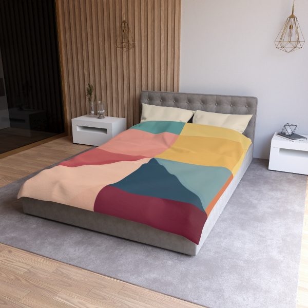 Soft Geometric Pyramid 01 - Microfiber Duvet Cover - Image 6