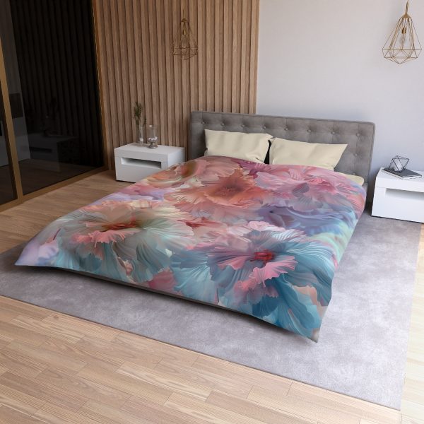 Floral Nebula 02 - Microfiber Duvet Cover - Image 18