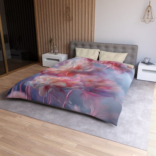 Floral Nebula 03 - Microfiber Duvet Cover - Image 18