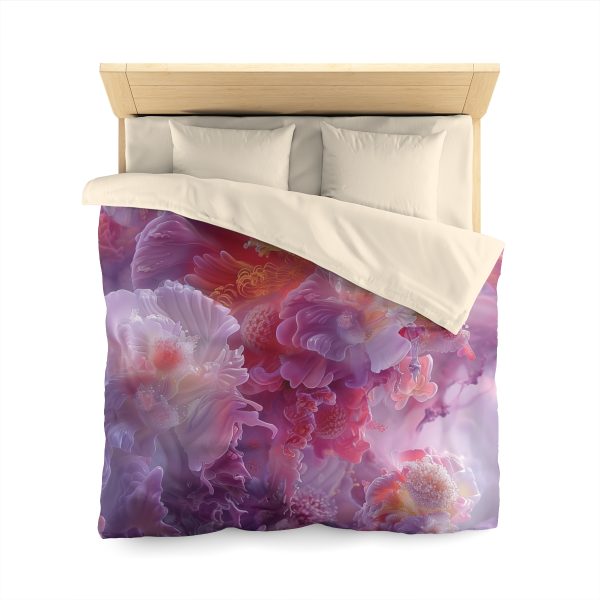 Floral Nebula 05 - Microfiber Duvet Cover - Image 17