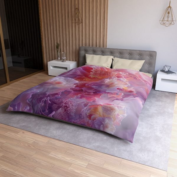 Floral Nebula 05 - Microfiber Duvet Cover - Image 18