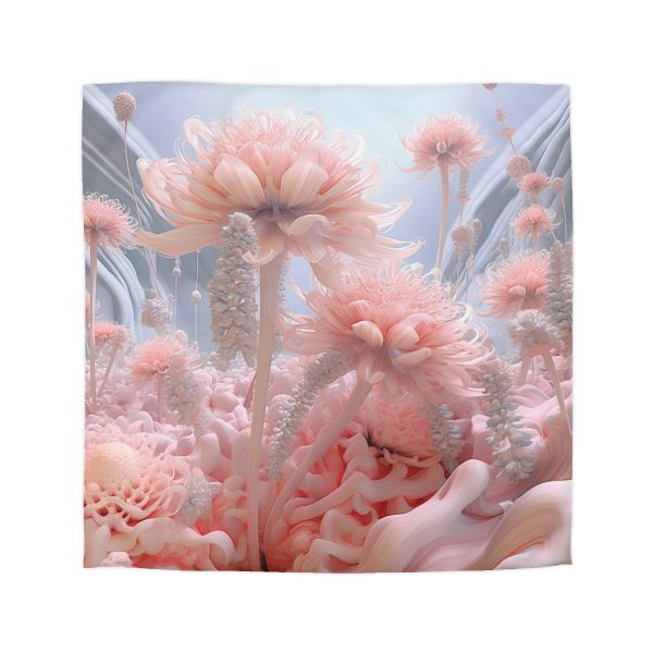 Foamy Floral Fusion 01 - Microfiber Duvet Cover - Image 16