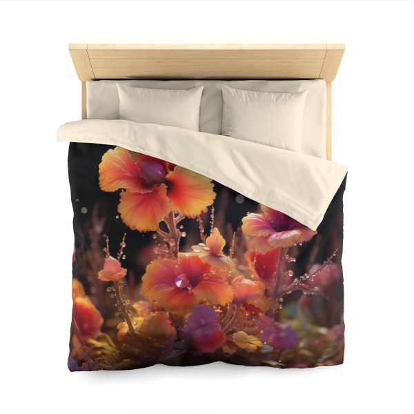 Bright Fantasy Floral 01 - Microfiber Duvet Cover - Image 17