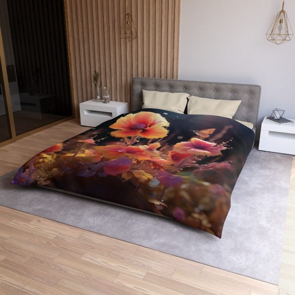 Bright Fantasy Floral 01 - Microfiber Duvet Cover - Image 18