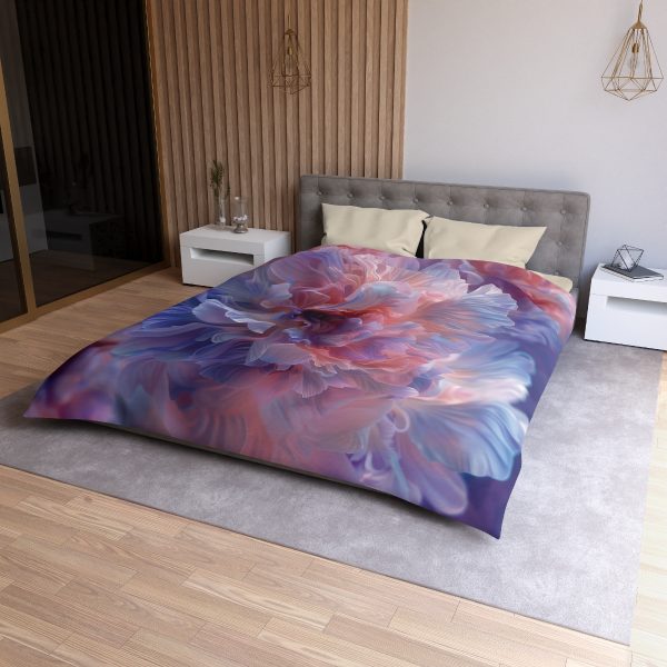 Floral Nebula 08 - Microfiber Duvet Cover - Image 18