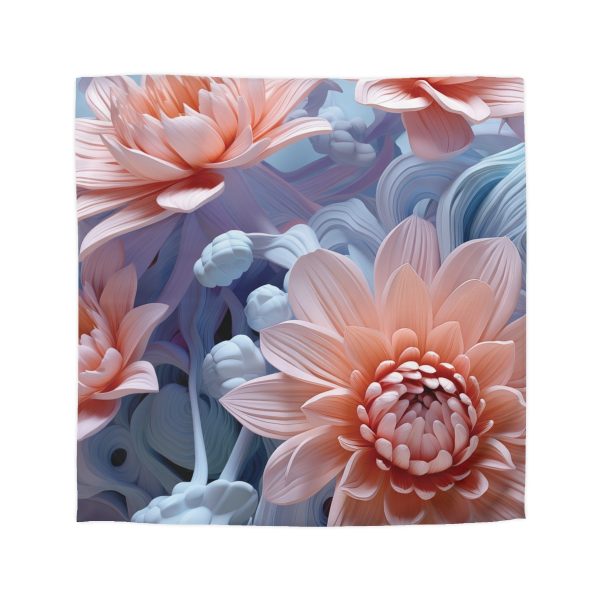 Foamy Floral Fusion 02 - Microfiber Duvet Cover - Image 16