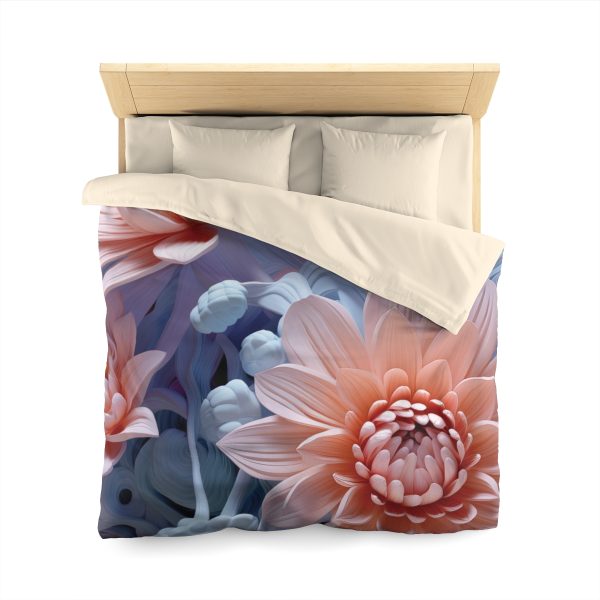 Foamy Floral Fusion 02 - Microfiber Duvet Cover - Image 17