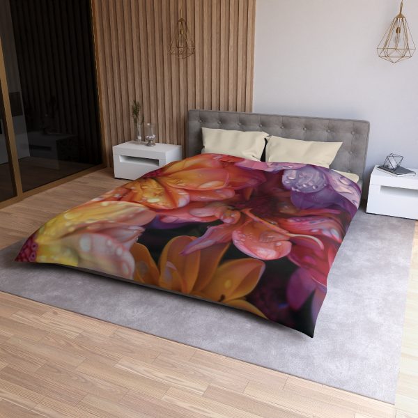 Bright Fantasy Floral 04 - Microfiber Duvet Cover - Image 18