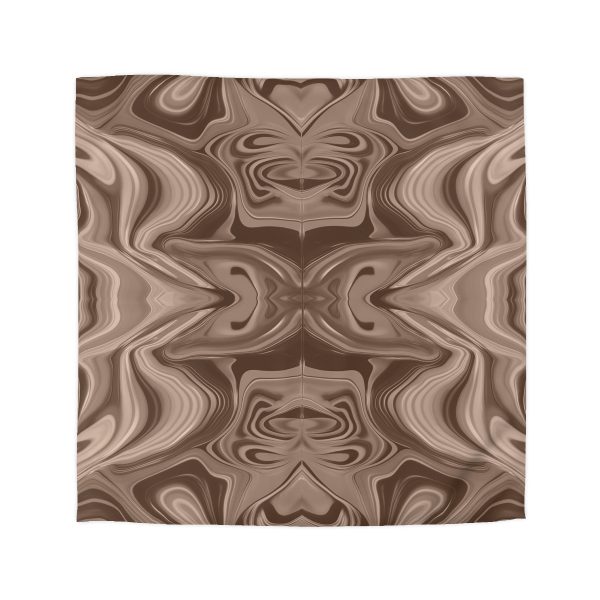 Lipnotic Kaleidoscope Background In Almondine 01 - Microfiber Duvet Cover - Image 16