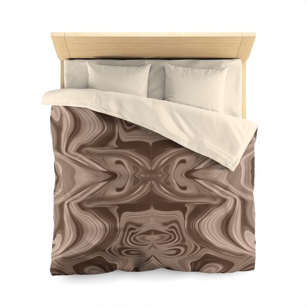 Lipnotic Kaleidoscope Background In Almondine 01 - Microfiber Duvet Cover - Image 17