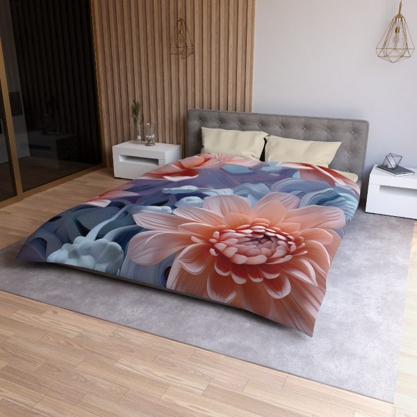 Foamy Floral Fusion 02 - Microfiber Duvet Cover - Image 18