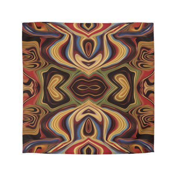 Lipnotic Kaleidoscope Background 04 - Microfiber Duvet Cover - Image 16