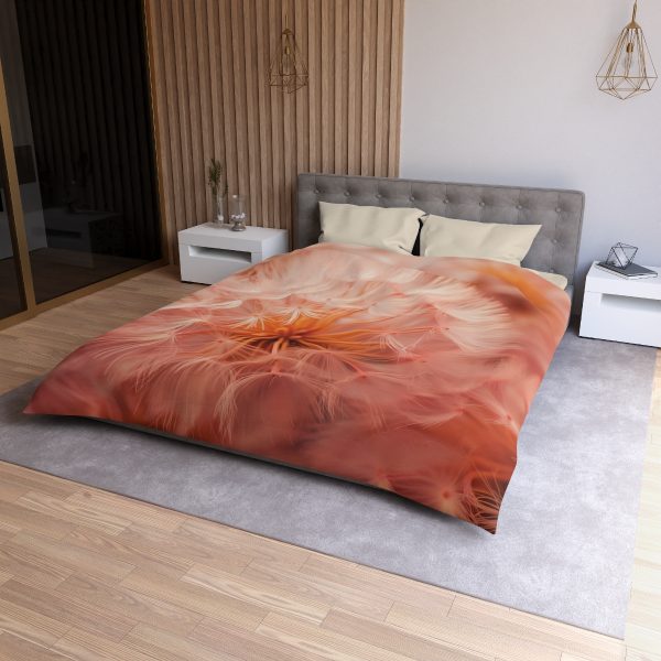 Lovely Fuzzy Fluff in Peach 01 - Microfiber Duvet Cover - Image 18