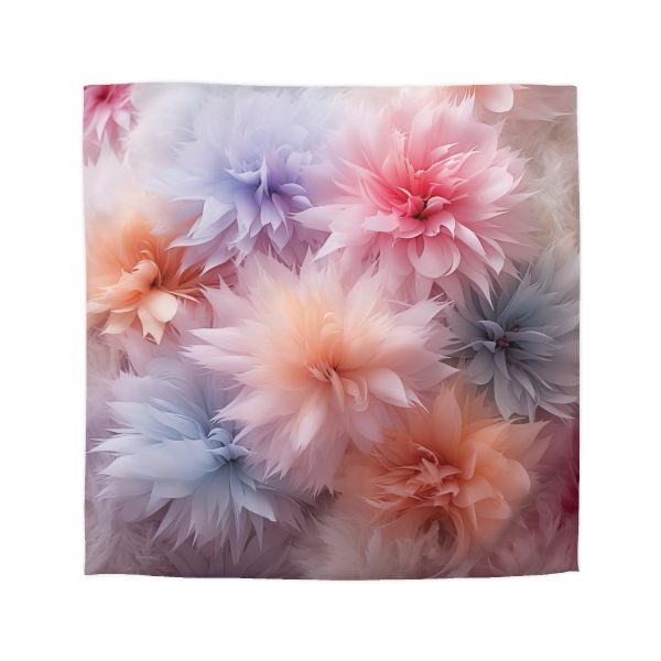 Pastel Palette Fantasy Feather Puffs - Microfiber Duvet Cover - Image 16