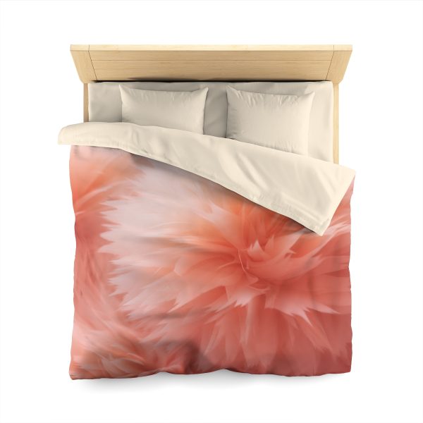 Lovely Fuzzy Buds in Peach 03 - Microfiber Duvet Cover - Image 17