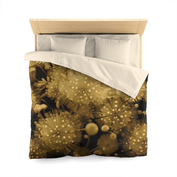 Fine and Dandy Motif in Sauterne Tone - Microfiber Duvet Cover - Image 17