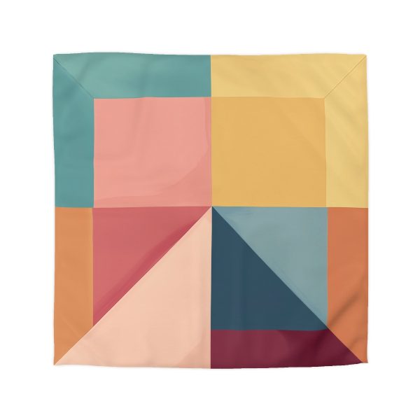 Soft Geometric Pyramid 01 - Microfiber Duvet Cover - Image 16