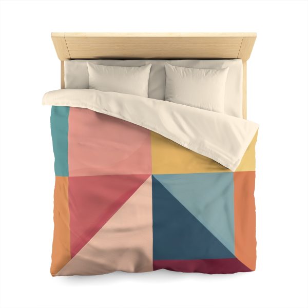 Soft Geometric Pyramid 01 - Microfiber Duvet Cover - Image 17