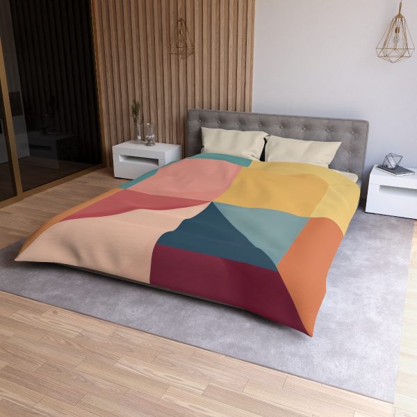 Soft Geometric Pyramid 01 - Microfiber Duvet Cover - Image 18