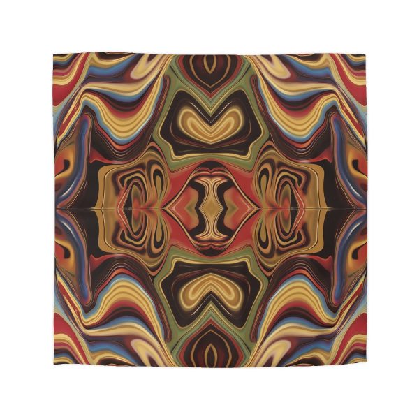 Lipnotic Kaleidoscope Background 02 - Microfiber Duvet Cover - Image 16