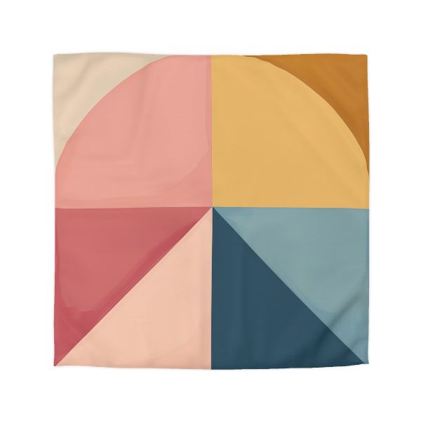 Soft Geometric Pyramid 02 - Microfiber Duvet Cover - Image 16