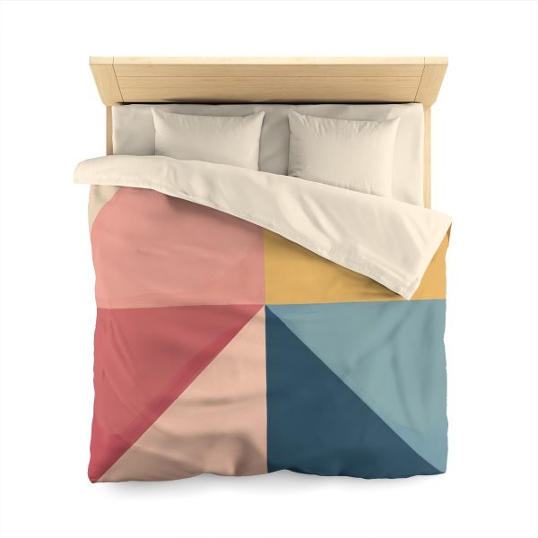 Soft Geometric Pyramid 02 - Microfiber Duvet Cover - Image 17