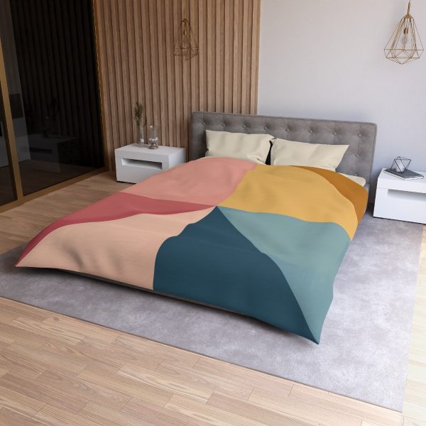 Soft Geometric Pyramid 02 - Microfiber Duvet Cover - Image 18